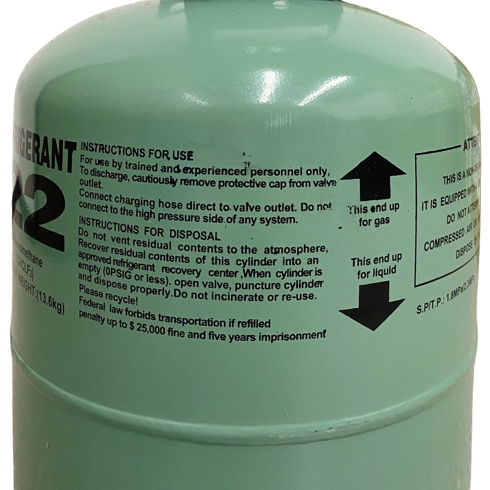 30LB R22 R-22 Freon Refrigerant Gas